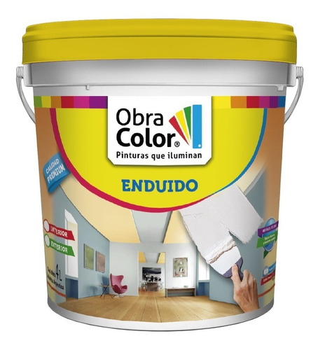 Enduido Plastico Interior Obra Color X 1 Litros