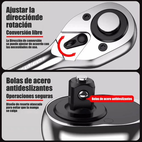 Juego De Herramientas Dados Llave Mecánicas Autocle 46pcs
