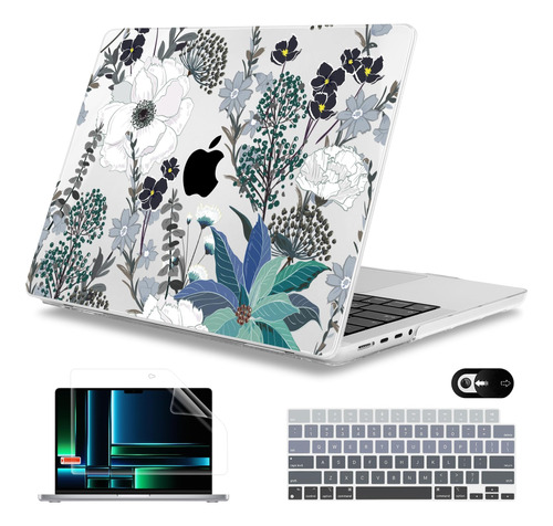 Funda Rígida Mektron Para Macbook Pro 16  2485 Florals