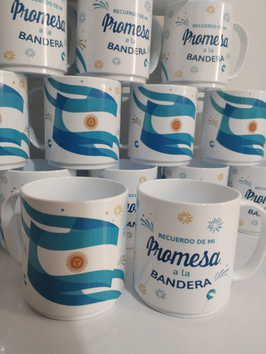 Banda Promesa A La Bandera + Taza Personalizada 36 Unidades