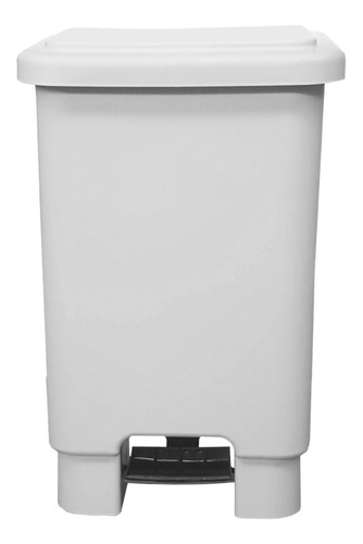 Lixeira 50l Reciclável Branca Com Pedal 2 Un