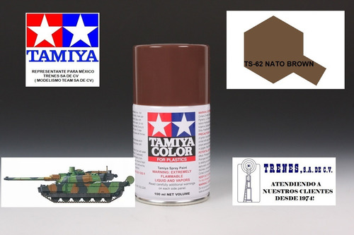 Pintura Aerosol De 100ml Nato Brown By Tamiya # Ts62