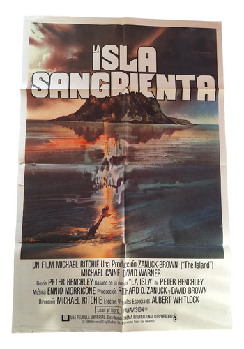Poster Afiche Cine Terror Antiguo La Isla Sangrienta *
