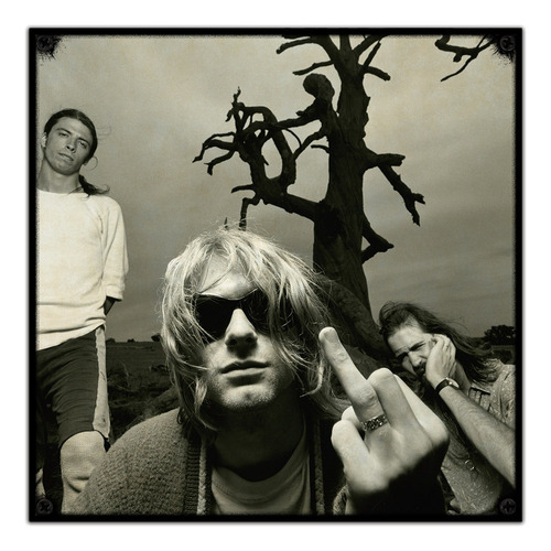 #293 - Cuadro Vintage 30 X 30 - Nirvana Grunge Kurt No Chapa
