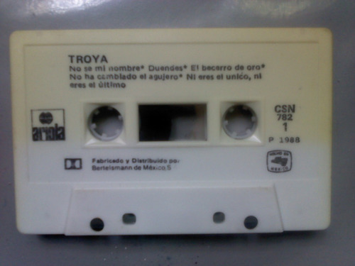 Troya Una Sombra En La Escalera Cassette Raro + Cd Transfer (Usado)