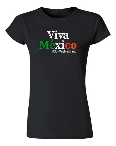 Playera Mexicana Mujer Viva México Septiembre