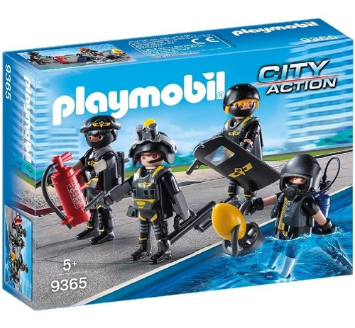 Playmobil 9365 City Policia Equipo De Fuerzas Especiales