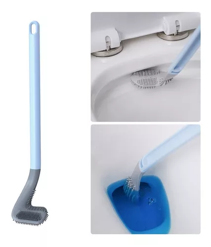 Cepillo Escobilla De Baño Inodoro Silicona Flexible Pettish