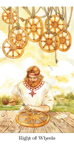 Imagen 2 de 8 de Tarot Of The Golden Wheel Este Tarot Esta En Ingles