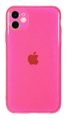 Protector iPhone 11 Brillos Rosa