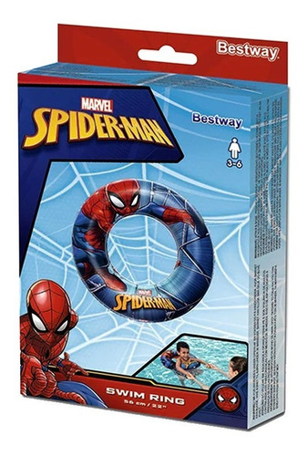 Inflador Flotador Salvavida Juguete De Spiderman Niños 