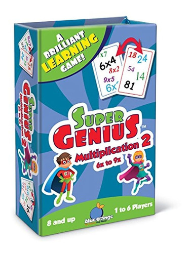 Super Genius  multiplicación 2 juego De Cartas