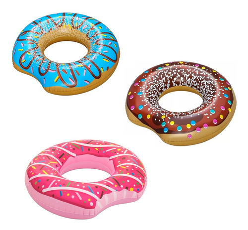 Salvavidas Inflable Dona Donut Ring Bestway Pileta - El Rey