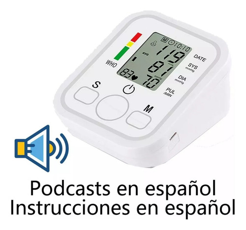 Medidor digital de presión arterial para brazos