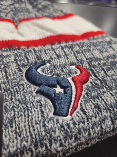 Gorro Lana New Era Nfl Houston Texans Gris Claro Talle Unico
