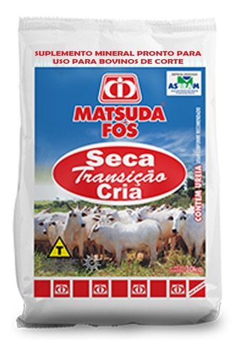 Suplemento Mineral Gado Fós Seca Transição Cria Matsuda