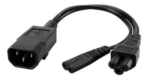 Iec320 C14 A Iec320 C7 + C5 Cable De Extensión Cable