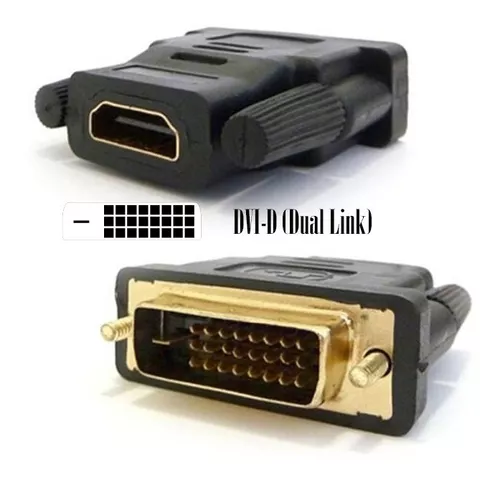  Adaptador DVI-I Dual-Link 24+5 macho a HDMI hembra : Electrónica