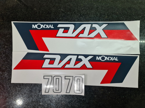 Mondial Dax Calcos Moto Gris O Blanca Excelente Envios