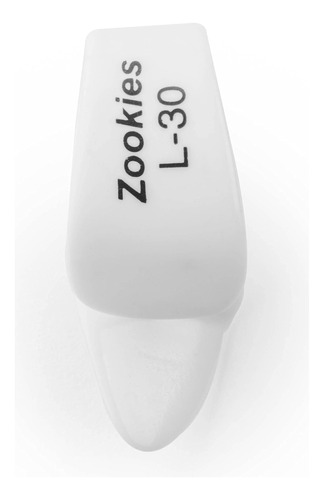 Jim Dunlop Z9003l30 Zookies Thumbpicks, Blanco, Grande 30°,