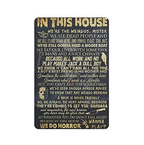 Loyience In This House We Do Horror Halloween Tin 2sc8q