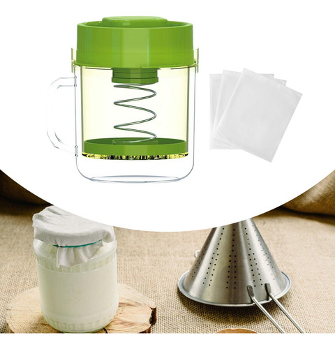 Filador De Yogurt Con Malla De Malla Fina Multipropósito
