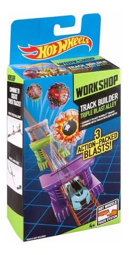 Pista Hot Wheels Workshop Triple Blast Accesorio Carreras