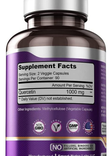 Quercetina 1000mg Sistema Inmulogico Envio Hoy Stock