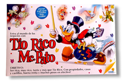 Tio Rico Mc Pato Premiun Juego Mesa 50 Años Lata Ronda