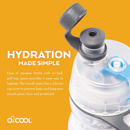 Botella De Agua O2cool Mist 'n Sip Misting 2 En 1...