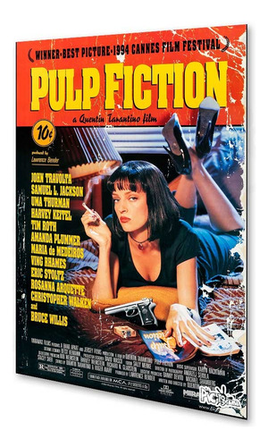 Póster Pulp Fiction Afiche Impresión Fotográfica Película 