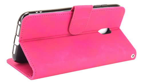 Funda Con Tacto Suave En Color Rojo Rosa For Nokia C1 Plus