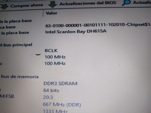 Placa Madre Intel / Cpu I3 / 2 Gb / Cooler (Usado)