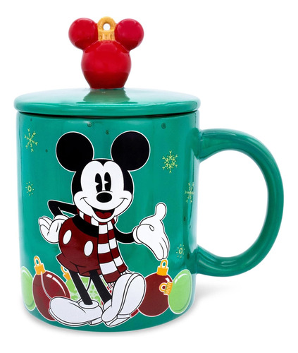 Taza De Cerámica Con Adornos Navideños De Disney Mickey Mous