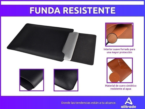 Imagen 3 de 10 de Funda Para Notebook 3en1 Soporte Mouse Pad 13.3 Impermeable