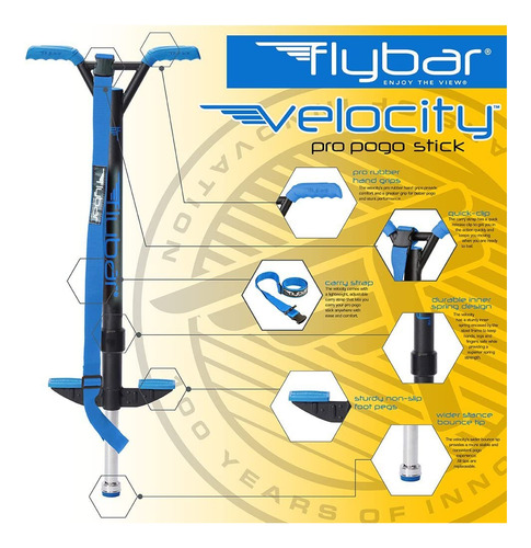 Flybar Velocity Pro Pogo Stick Medium Edad 9 Y Más, 80 A 16