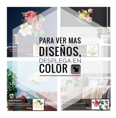 Imagen 4 de 4 de Vinilos Decorativos Flores Rosas Shabby Romantic