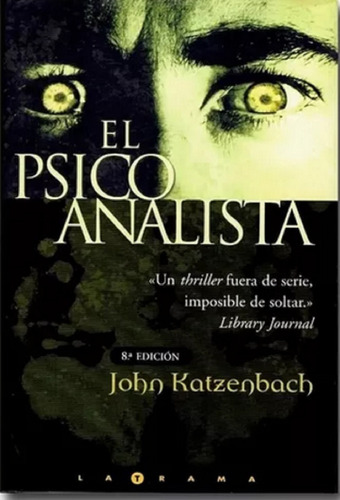 Libro En Físico El Psicoanalista Por John Katzenbach