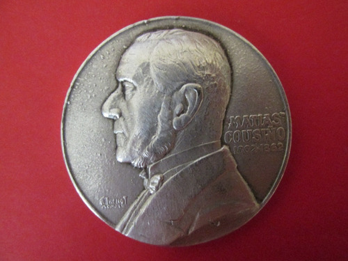 Medalla Plata 90 Años Minas Lota Matias Cousiño 1942 Escasa