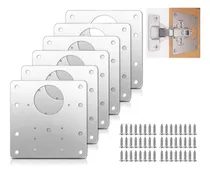 Comprar 6 Piezas Placas Reparadoras De Bisagras En Acero Inoxidable