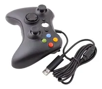 Comprar Control Alambrico Para 360 Y Pc Windows Gamepad Color Negro