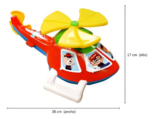 Helicóptero Didáctico De Arrastre Calesita- 10242