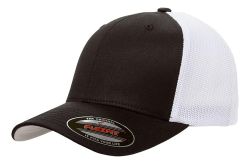 Gorra Ajustada De Malla Elástica Flexfit 6511 Trucker, Xxl