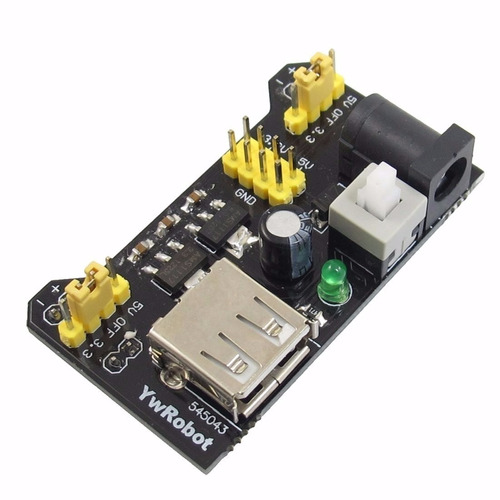 Fonte Ajustável Protoboard 3.3v/5v Para Arduino Pic Mcu