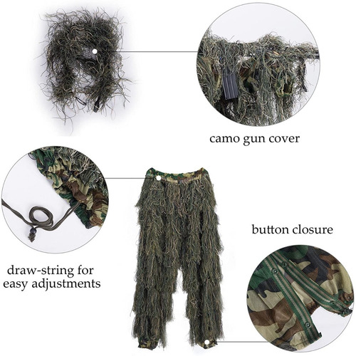 Imagen 5 de 6 de Traje De Camuflaje Para Caza Táctica- Varias Tallas