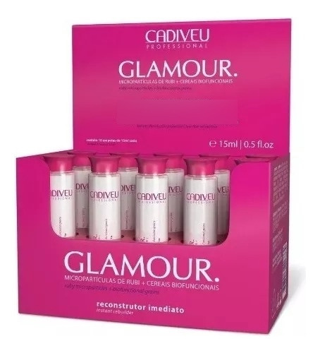 Cadiveu Glamour Reconstrutor Imediato Ampola - 10x15ml