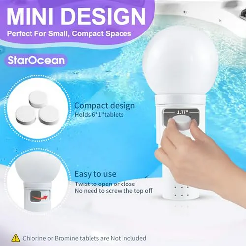 Dispensador Flotante De Cloro Para Spa Y Piscina - Anti Hund