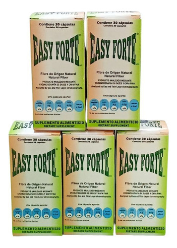 Easy Forte 30 Cápsulas Digestión Y Pérdida De Peso Sin Sabor