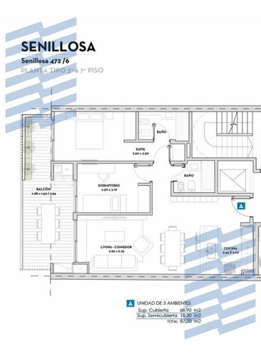 Imagen 2 de 25 de Departamento - Caballito- Senillosa 472- 3 Ambientes Con Balcon Terraza 4 Piso Dic 2024