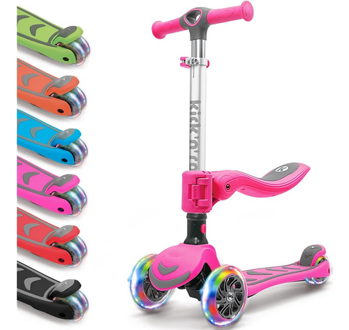 ~? Kicknroll Scooter De 3 Ruedas Para Niños De 3 A 5 Años, C